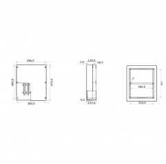 CASSETTA DI DERIVAZIONE CON COPERCHIO BASSO A VITE - 460X380X120 Contenitori e accessori19450036 Gewiss