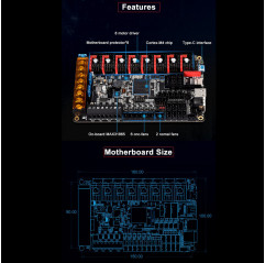 Octopus Pro V1.0 F429 BIGTREETECH - 3D-Drucker-Motherboard Kontrollkarten 19570011 Bigtreetech