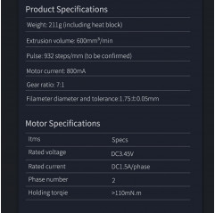 BIQU H2 V2.0 - Extruder for B1 BX Ender 3/3 V2/5/6 CR6/10 Extruders - BIQU 19660000 Biqu