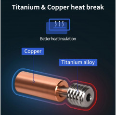 BIQU H2 500°C - Extrusor para impresora 3D Extrusoras - BIQU 19660001 Biqu