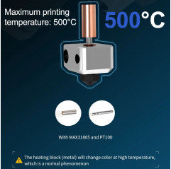 BIQU H2 500°C - Extrudeuse pour imprimante 3D Extrudeuses - BIQU 19660001 Biqu
