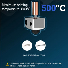 BIQU H2 500°C - Extrusor para impresora 3D Extrusoras - BIQU 19660001 Biqu