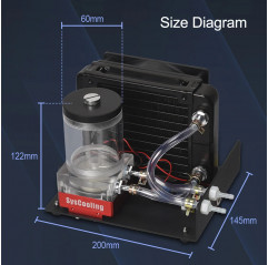 Kit de refrigeración por agua BIQU para la extrusora H2O Extrusoras - BIQU 19660010 Biqu