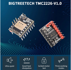 Driver TMC2226 V1.0 BIGTREETECH - driver stepper pour imprimante 3D Conducteur de moteur 19570019 Bigtreetech