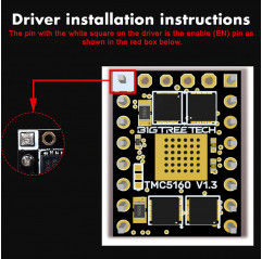 Driver TMC5160 V1.3 BIGTREETECH - driver stepper para impresora 3D Controlador de motor 19570021 Bigtreetech