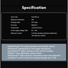 Driver TMC5160 V1.3 BIGTREETECH - driver stepper für 3D-Drucker Kraftfahrer 19570021 Bigtreetech