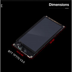 TFT70 V3.0 BIGTREETECH - RGB LCD screen for 3D printers Screens 19570027 Bigtreetech