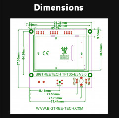 TFT35-E3 V3.0 BIGTREETECH - Écran LCD RVB pour imprimantes 3D Écrans 19570030 Bigtreetech