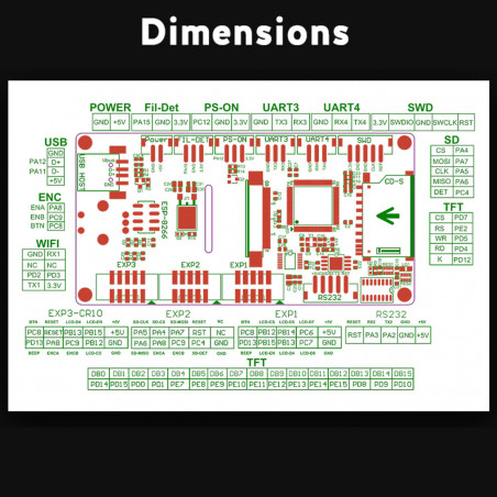 TFT35 V3.0 BIGTREETECH - Pantalla LCD RGB para impresoras 3D