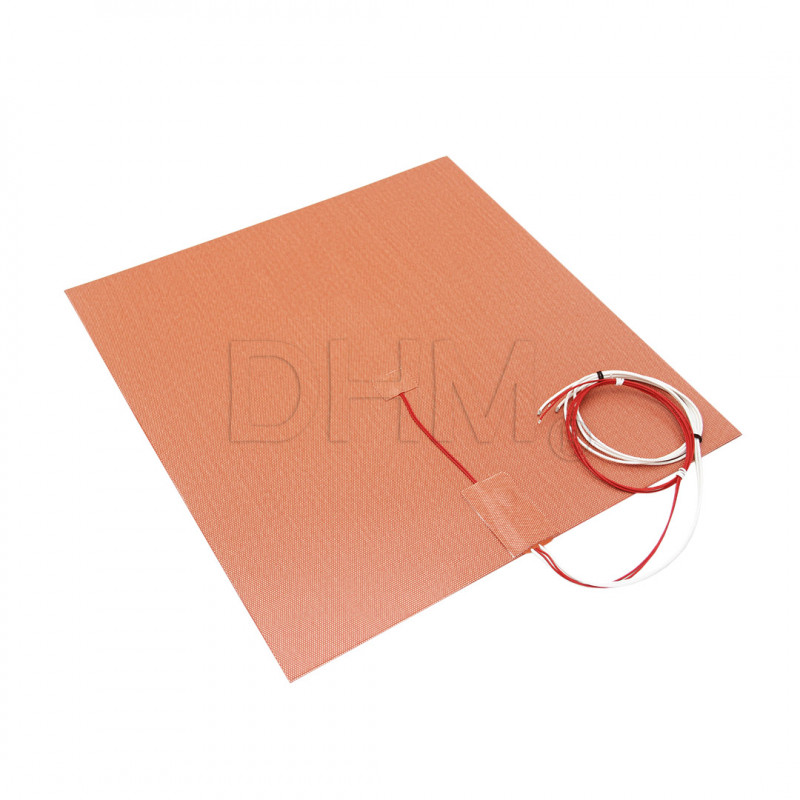 PIATTO RISCALDATO 10x10 cm PCB heated silicone DC 24V 60W 100x100 mm 3d printer reprap Piani silicone11060220 DHM