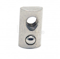 Nut with spring for post-assembly - Series 5 steel - M4 thread Series 5 (slot 6) 14090132 DHM