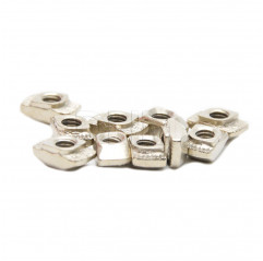 Post-assembly nuts - Series 5 steel - M4 thread - pieces 10 Series 5 (slot 6) 14050102 DHM