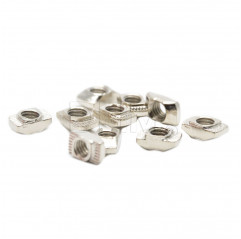 Post-assembly nuts - Series 5 steel - Thread M5 - pieces 10 Series 5 (slot 6) 14050103 DHM