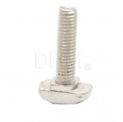 Bullone a T post-montaggio - Serie 6 acciaio M6*25 mm Serie 6 (cava 8)14090139 DHM