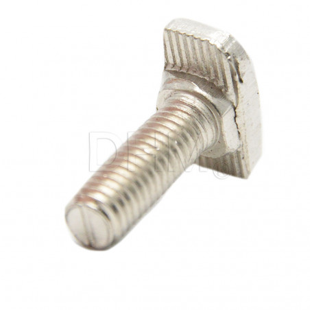Perno en T de montaje posterior - Acero serie 6 M6*20 mm - piezas 5