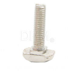 Post-assembly T-bolt - Series 6 steel M6*25 mm - pieces 5 Series 6 (slot 8) 14020205 DHM