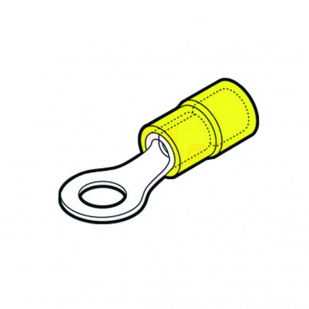 GF-M5 - CAPICORDA GIALLO AD OCCHIELLO vite 5mm Terminali e Capicorda19470053 Cembre