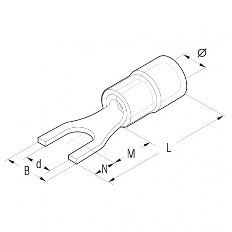 RF-U4/1 - Vis de couverture de fourche rouge 4mm