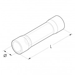 PL1-M - YELLOW BUSH HEAD JOINT SECTION 4-6mmq Terminals and Cable Lugs 19470126 Cembre