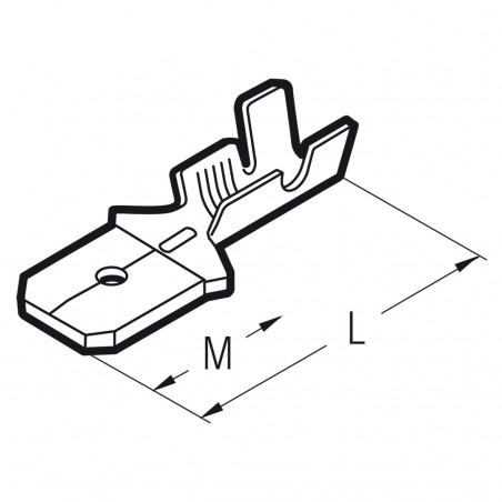 RN-MA608 - BLOCKSTECKER 0,5-1mm² 6,3x0,8mm