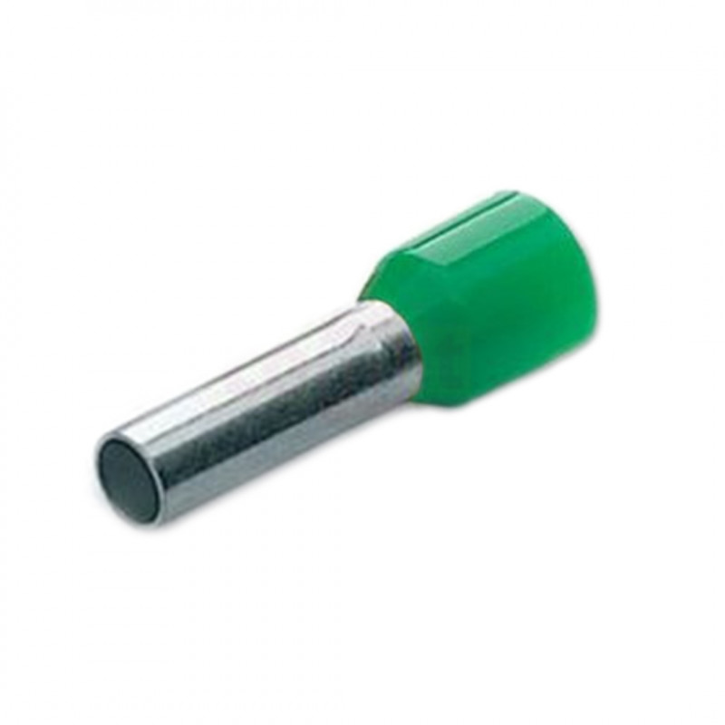 PKE612 - TERMINALPREISOLATED TUBE Sect. 6mmq P 12mm GREEN Terminals and Cable Lugs 19470161 Cembre