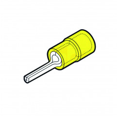 GF-P10 - YELLOW ROUND TIP CAP P 10mm Terminals and Cable Lugs 19470011 Cembre