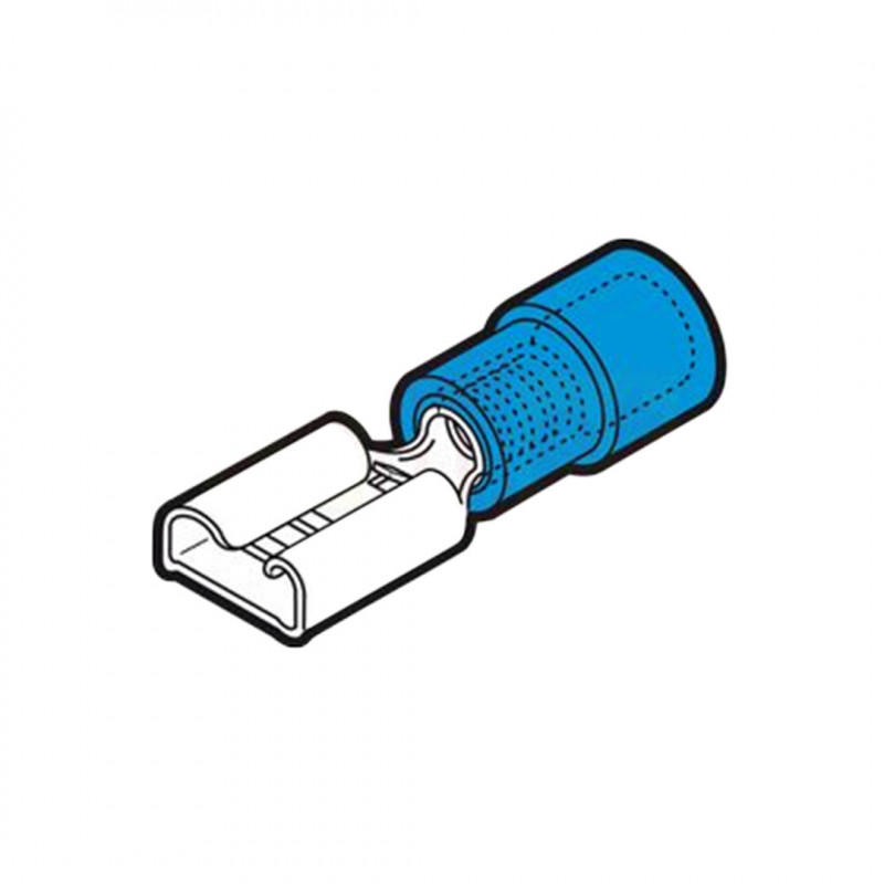 BF-F405 - BLUE FEMALE PLUG-IN CONNECTOR 4.8X0.5 Terminals and Cable Lugs 19470101 Cembre