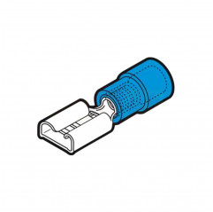 BF-F408 - BLUE FEMALE PLUG-IN CONNECTOR 4.8X0.8 Terminals and Cable Lugs 19470102 Cembre