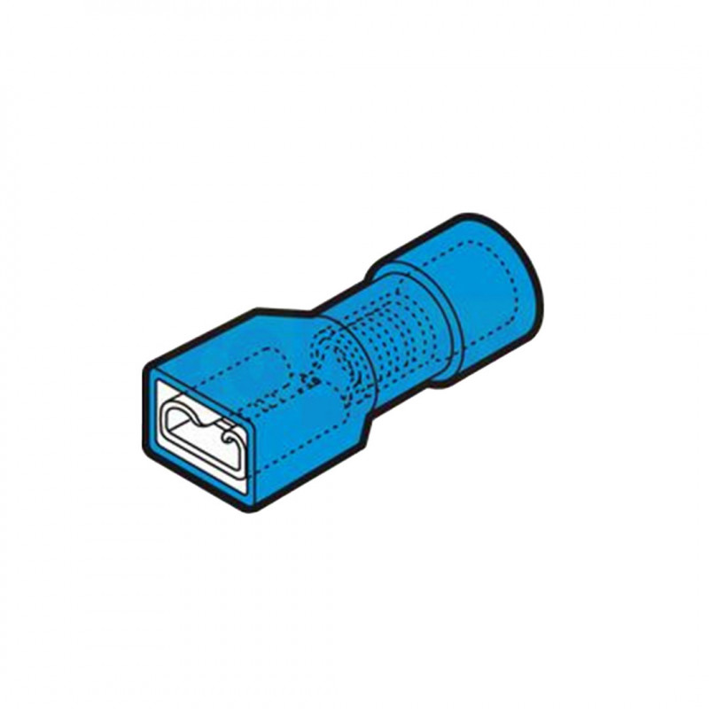 BF-F405-P - BLUE FEMALE PLUG-IN CONNECTOR 4.8X0.5 Terminals and Cable Lugs 19470110 Cembre