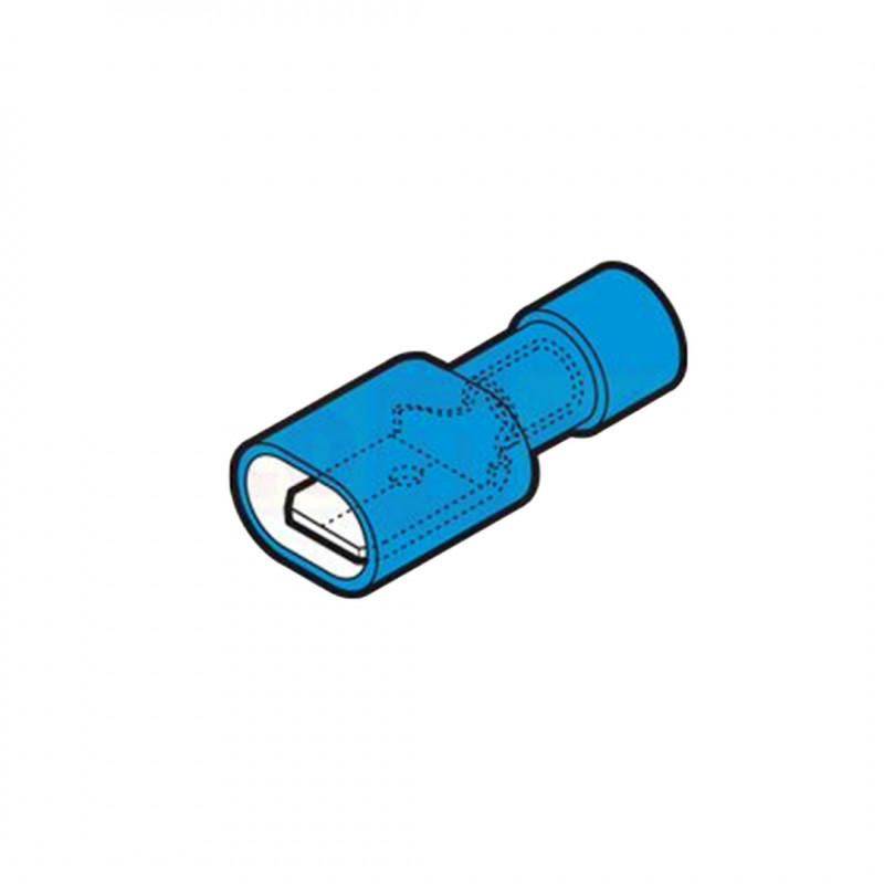 BF-M608-P - BLUE MALE PLUG-IN CONNECTOR 6.35X0.8 Terminals and Cable Lugs 19470118 Cembre