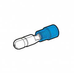 BF-BM5 - FICHE CYLINDRIQUE MÂLE BLEUE Bornes et cosses de câble 19470121 Cembre