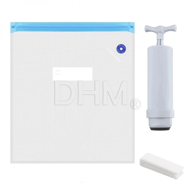 Vacuum pouches 300x340 mm + Vacuum pump 140x30 mm + Silica gel 6g Filament storage 18050317 DHM Pro