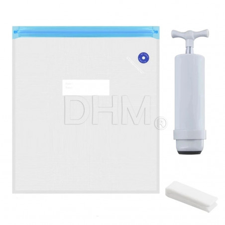 Sacchetti per sottovuoto 600x800 mm + Pompa per sottovuoto 280x30 mm + Silica gel 6g Stoccaggio filamenti18050319 DHM Pro