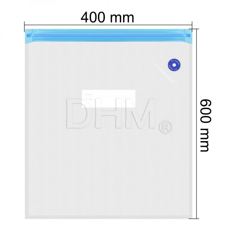 Sacs sous vide 400x600 mm + gel de silice 6g Stockage des filaments 18050323 DHM Pro