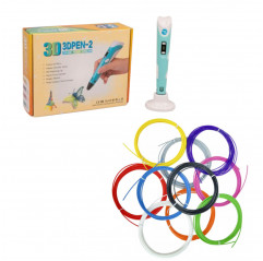Échantillons de stylo 3D + filament flexible Flexible 19280240 AzureFilm