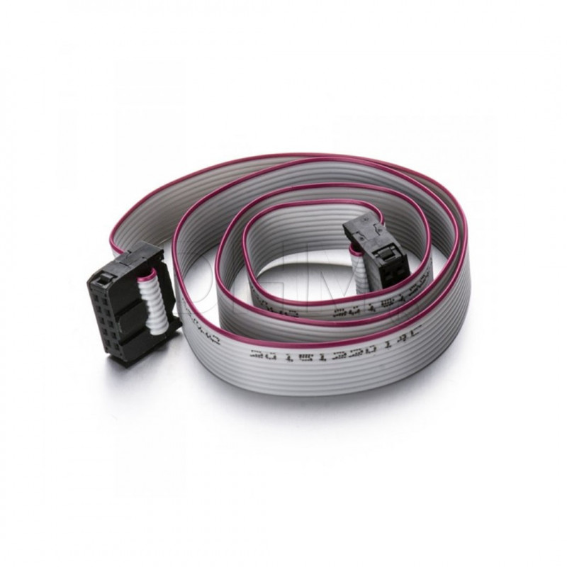 Câble AWG28 à 10 broches 200cm avec connecteur - câble ruban Câbles à Simple isolation 12120104 DHM