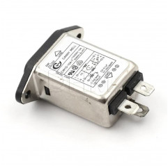 Módulo de entrada de corriente alterna: toma + filtro YB11-B2-10 A-Q (fusibles incluidos) Enchufes 12130181 DHM