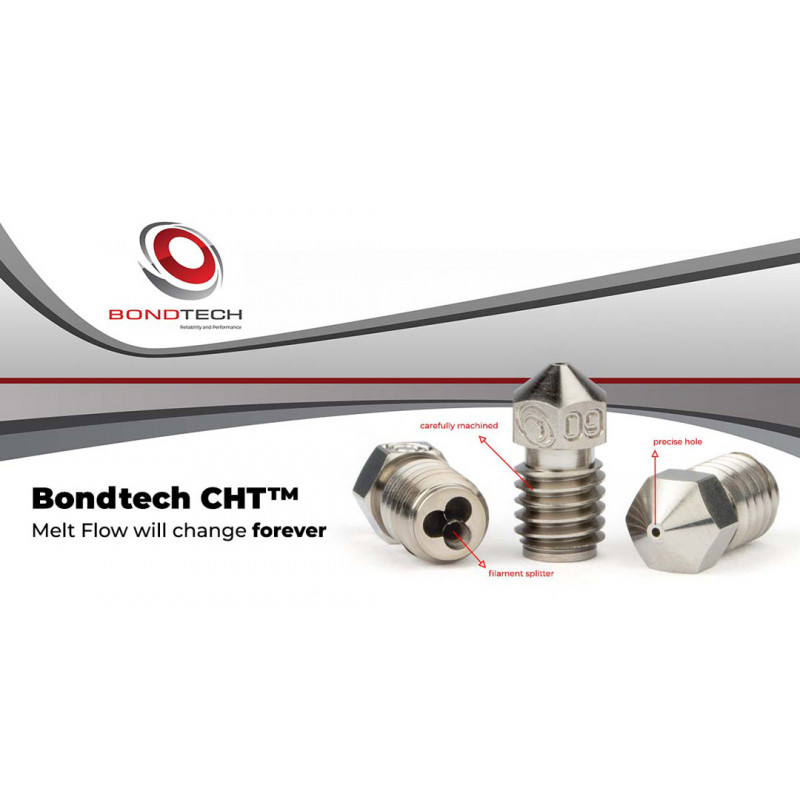 Buse en laiton revêtu CHT - Bondtech Bondtech 1905020-b Bondtech