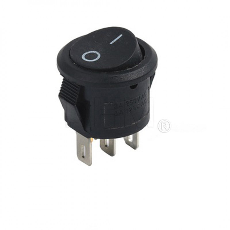 Interruttore Pulsante On/Off Switch Tondo 3A 250V / 6A 125V