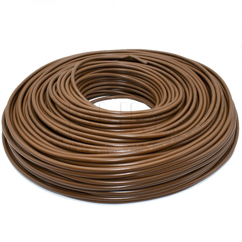 FS17 cable 450/750V BROWN 1x4 mm - per meter Single insulation cables 12130194 DHM