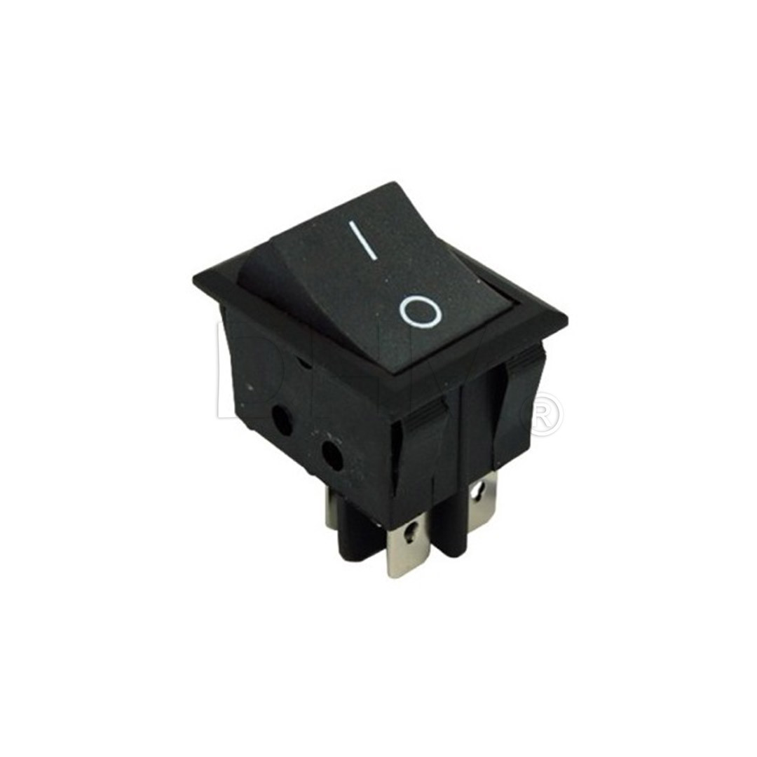 interruptor basculante medida de montaje 30x11mm negro 1CO 250V 16A I O II  34557 56254.00005.05
