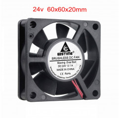 Ventilador de doble rodamiento 60x60x20mm 24V Aficionados 19720002 Gdstime