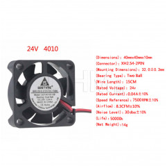 Double bearing fan 40x40x10mm 24V Fans 19720001 Gdstime