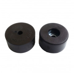 Black color non-slip foot - 38x19x6.5mm Wheels, feet, rollers and roller conveyors 11060230 DHM