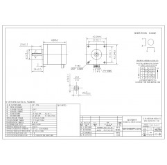 42BYGHM809P4.5-20-X0 1,7A 0,9° Moteur pas à pas stepper WANTAI NEMA 17 avec connecteur Nema 17 06120113 Wantai