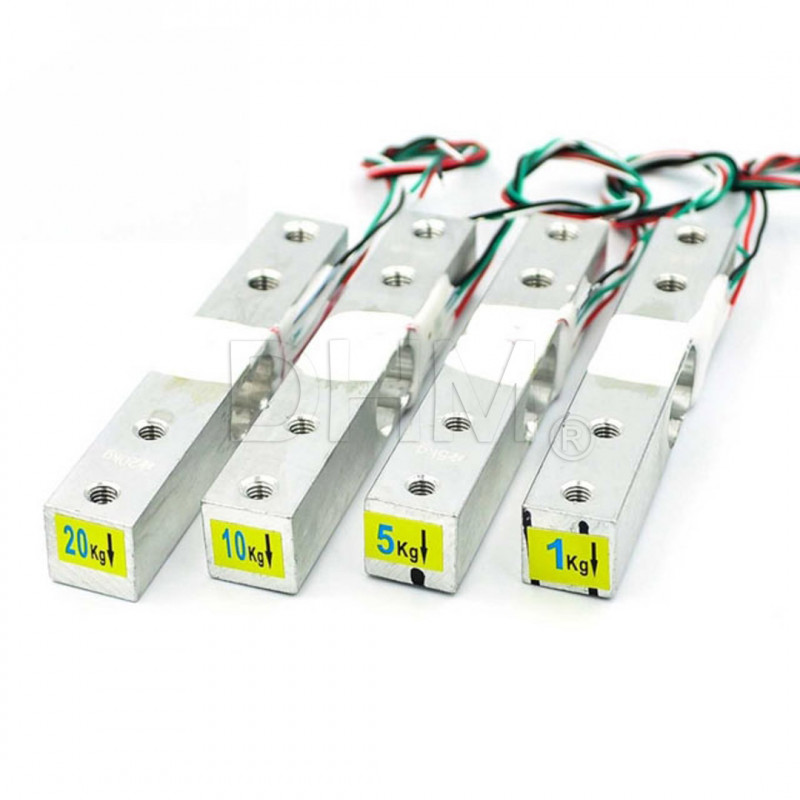 Weight sensor - strain gauge - load cell 1kg Extensometers 08040305 DHM
