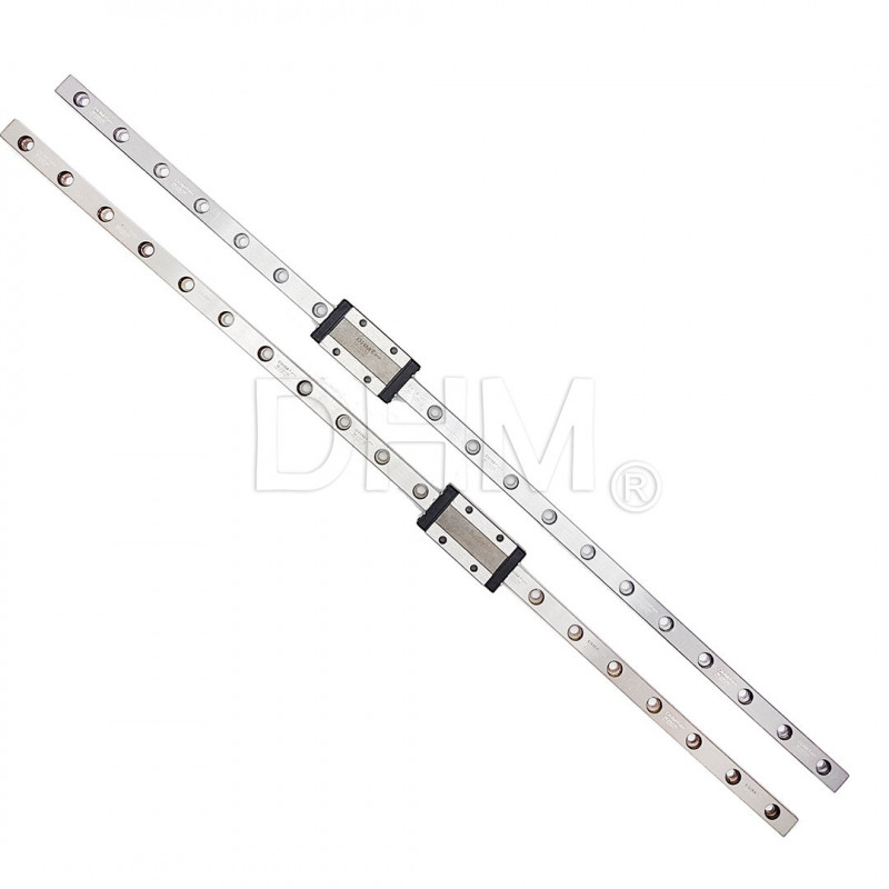 MGN9 Lineare Führungsschiene 500mm - Präzisionsschiene Mit 2 Blöcken Für Industrie