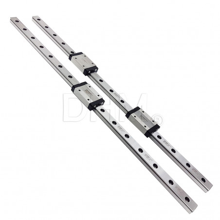 Corredera lineal de bolas MGN12 1000 mm - Acero inoxidable 440C