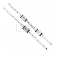 Glissière linéaire à recirculation de billes MGN12 400 mm - Acier inoxydable 440C Guides linéaires 18050375 DHM Pro