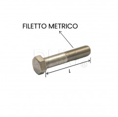 Tornillo de cabeza hexagonal con rosca parcial de acero inoxidable 6x60 - Paquete de 100 unidades Tornillos de cabeza hexagon...